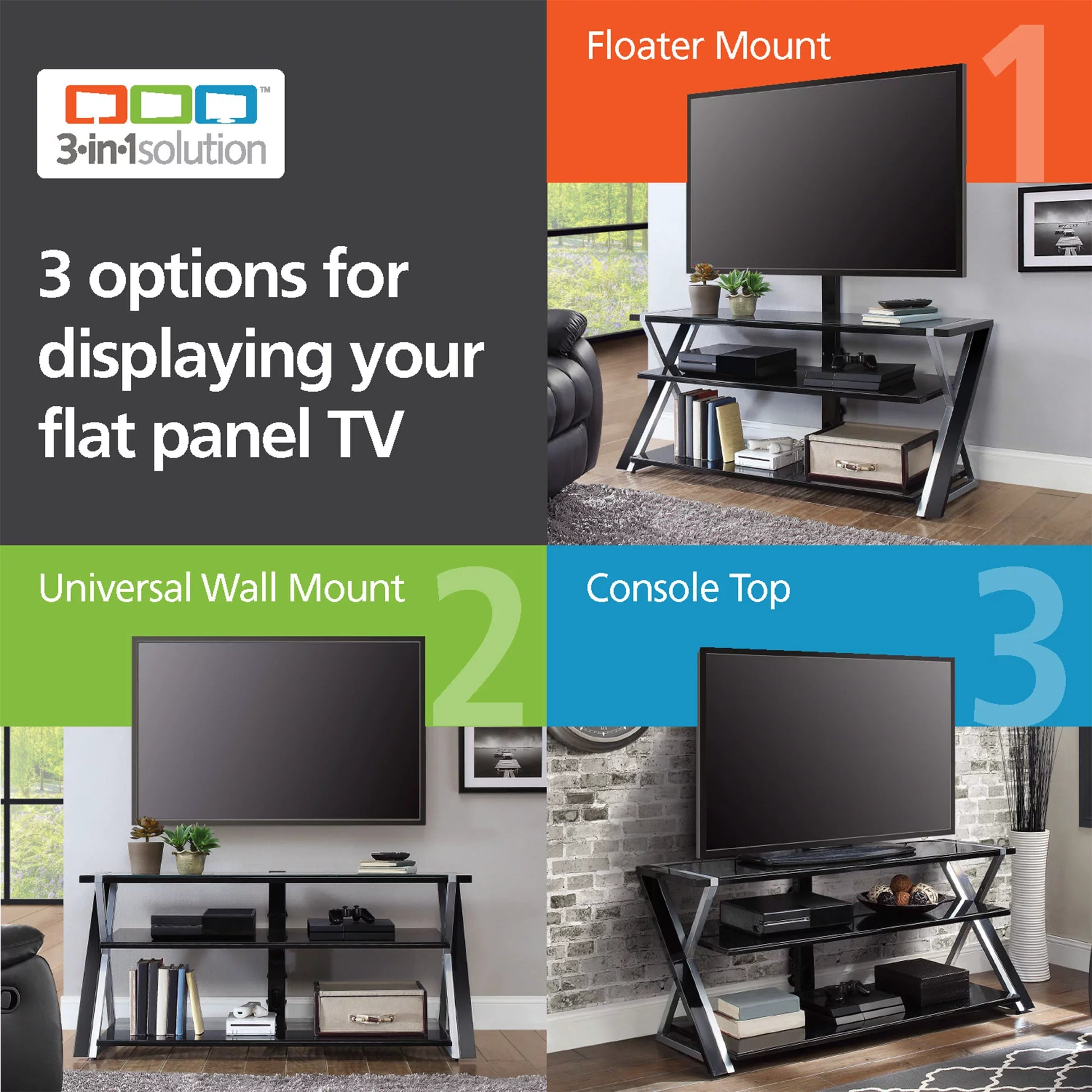 3-in-1 TV Stand Manual