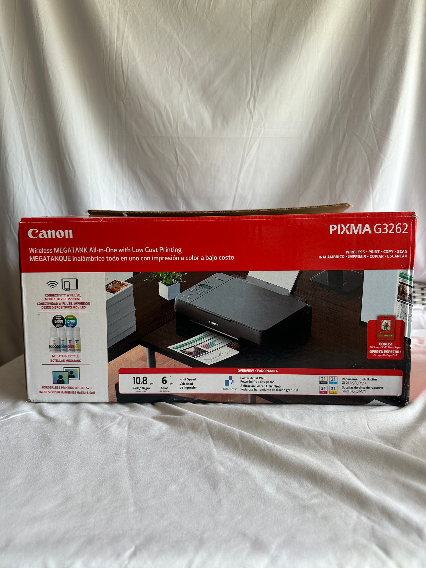 Canon PIXMA G3262 Wireless MegaTank All-In-One Printer