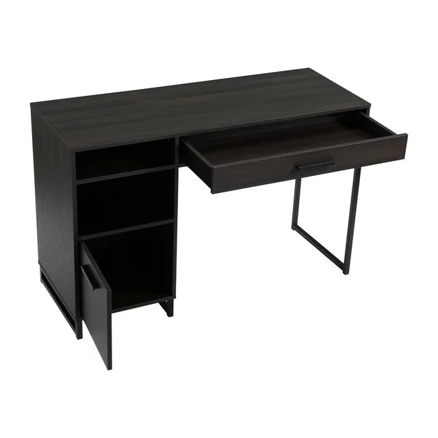 Computer Desk with Storage, Mainstays , Espresso Finish